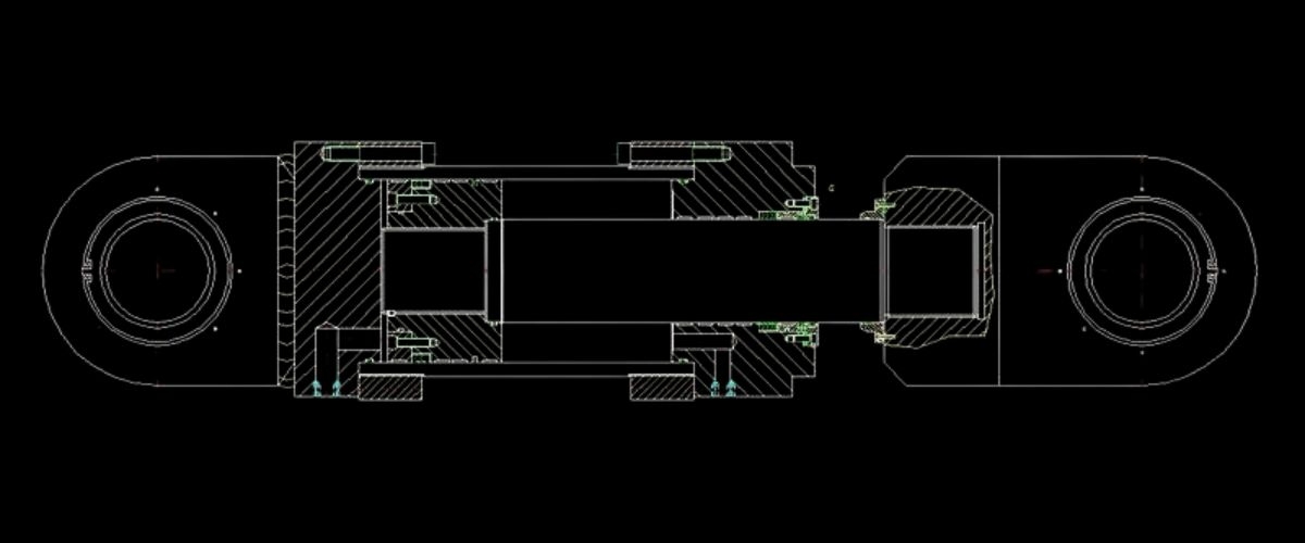 Double-acting hydraulic cylinders